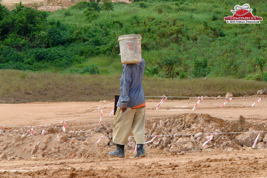 The bucket-head man