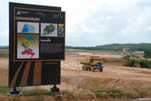 Construction site map on location