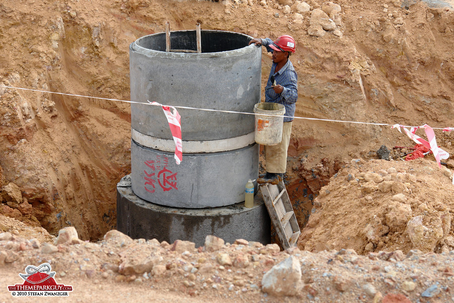 Workers on site