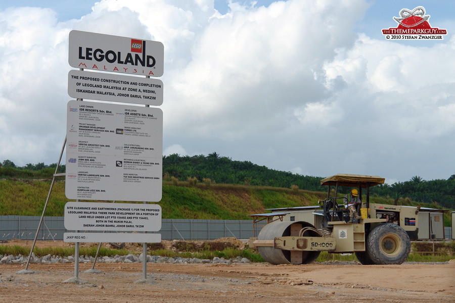 Legoland Malaysia construction board