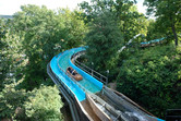 Flume ride on the hill