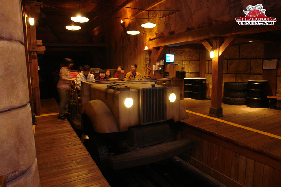 Adventure ride, inspired by Disney's Indiana Jones Adventure