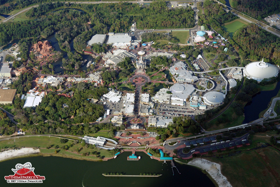 Magic Kingdom from above