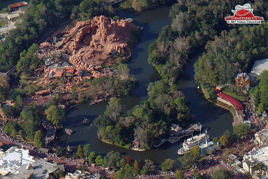 Big Thunder Mountain helicopter view