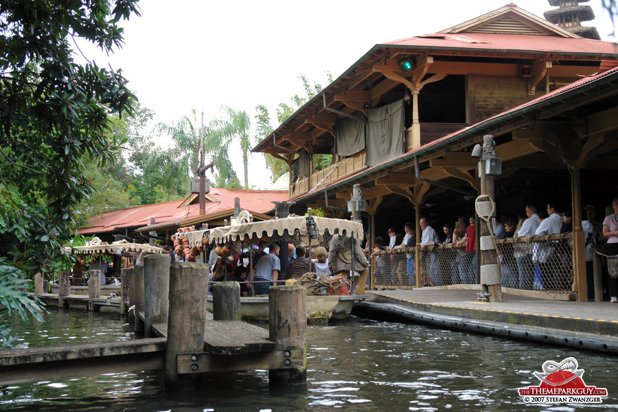 Jungle Cruise loading station