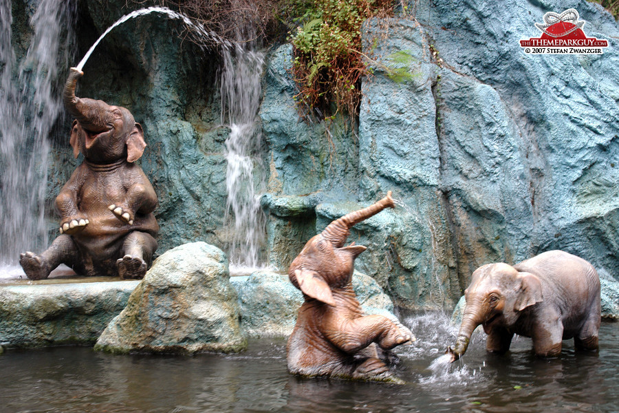 Elephants on the Jungle Cruise