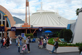 Space Mountain indoor roller coaster