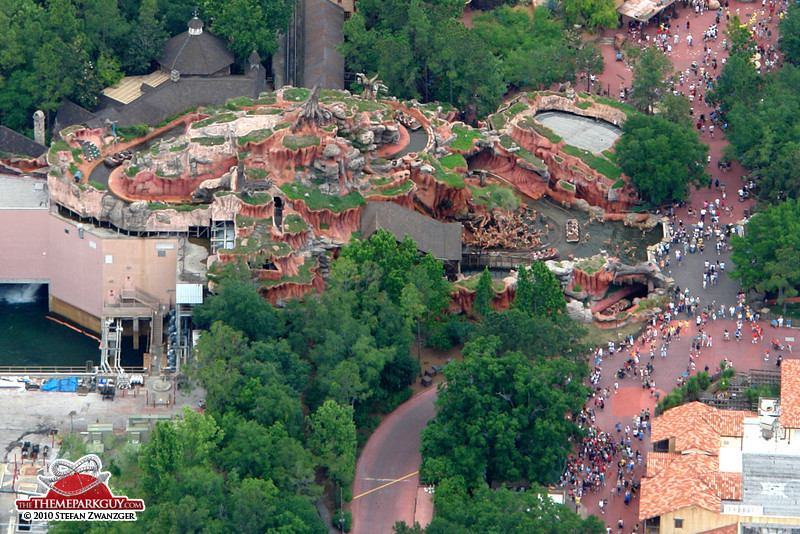 Splash Mountain from above
