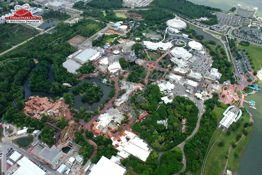 Disney's Magic Kingdom aerial