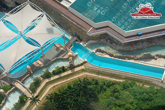 Lazy river meets dolphin pool
