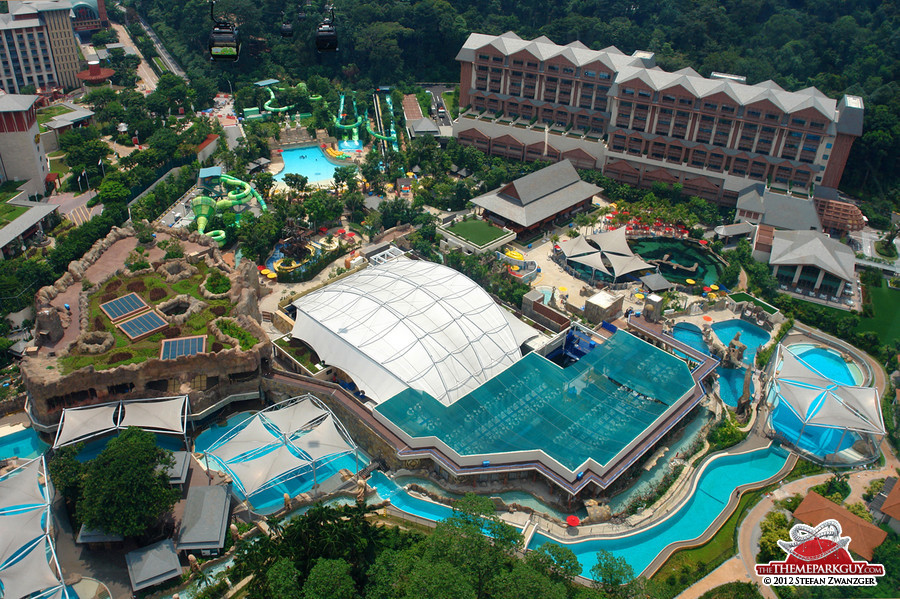 Marine Life Park from the cable car