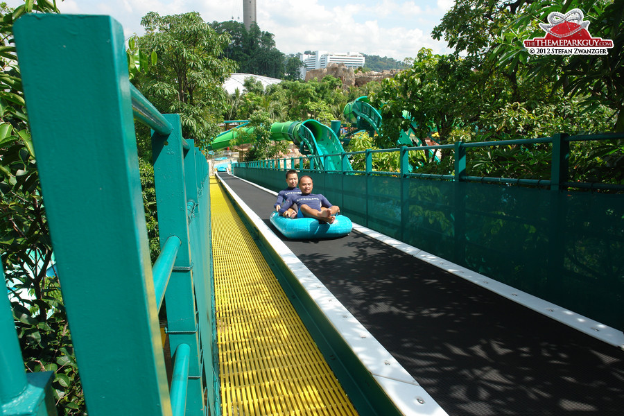 Conveyor belt up into the jungle