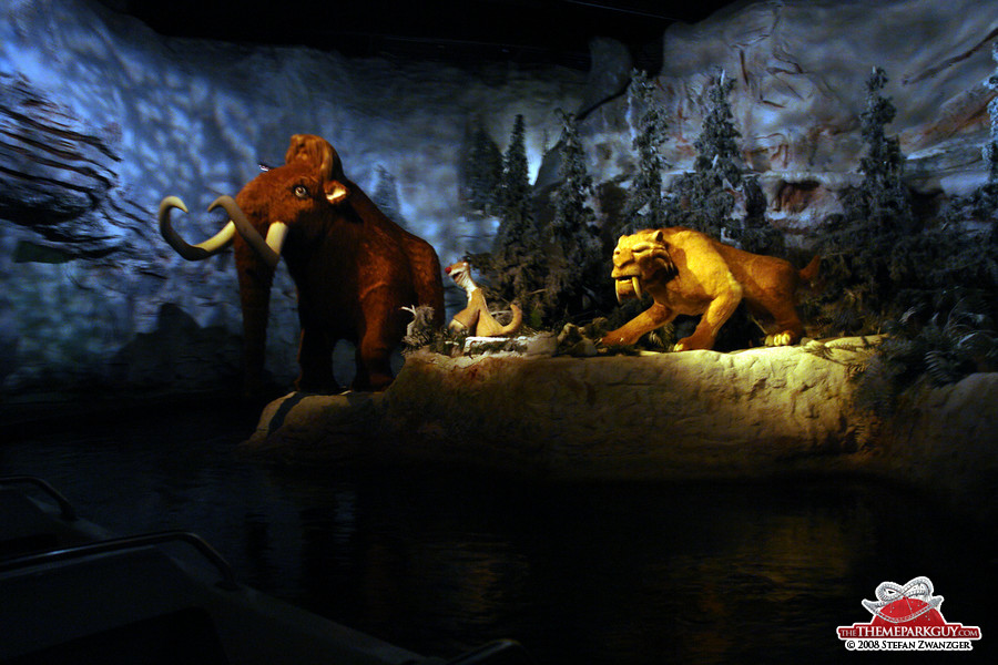 Ice Age boat dark ride