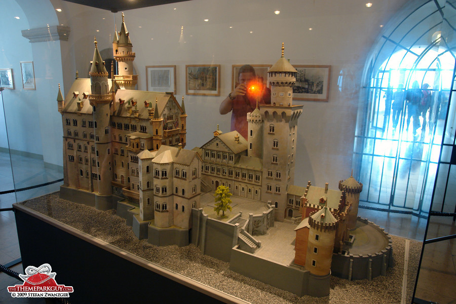 A model of the castle in the castle