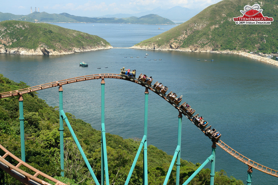 Roller coaster with a view