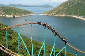 Roller coaster with a view