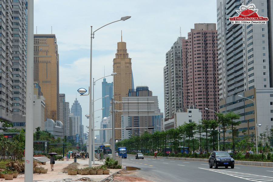 Shenzhen on a clear day