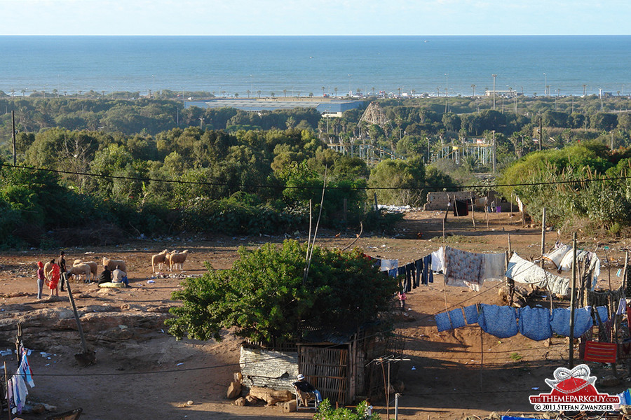 Parc Sindibad (center of the picture)