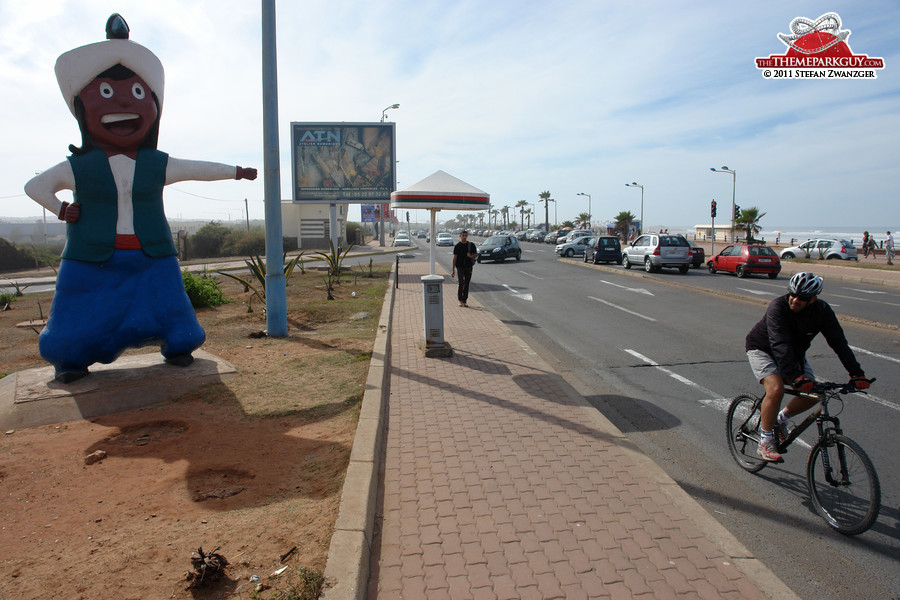 The Sindibad statue on Casablanca's Corniche