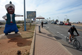 The Sindibad statue on Casablanca's Corniche