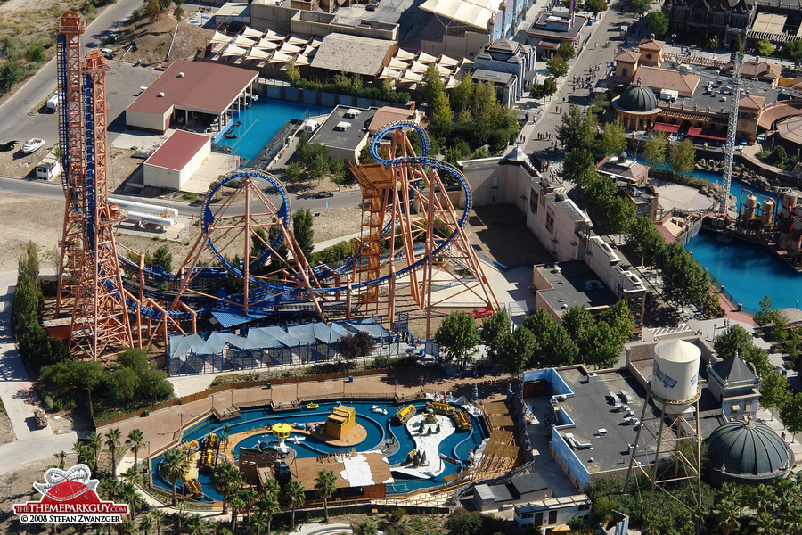 Lots of coasters in the Warner Bros theme park