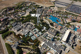 Warner Brothers theme park Madrid aerial view