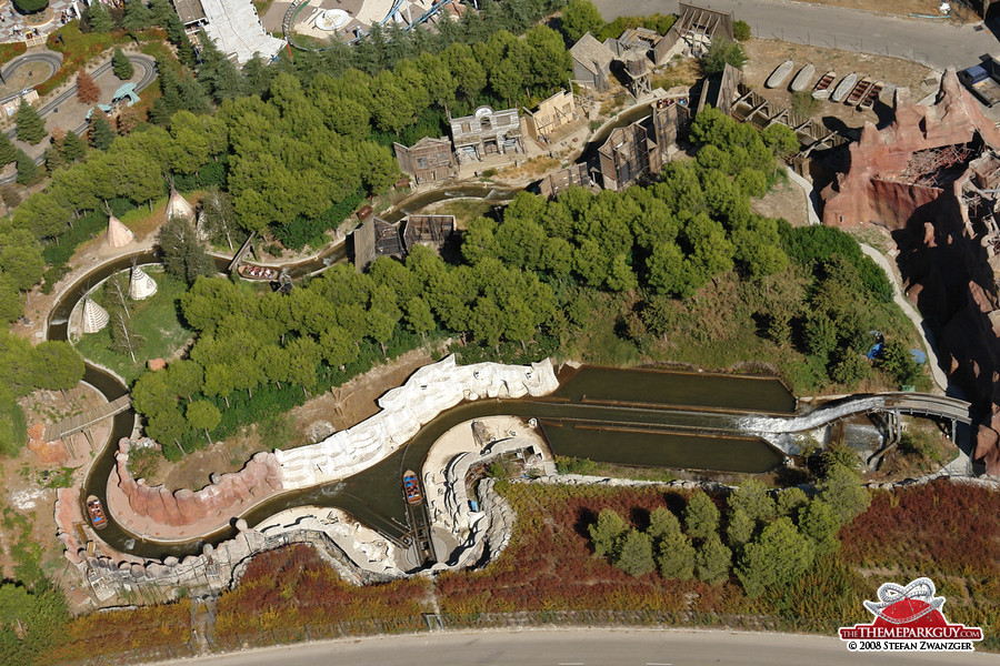 Warner's Rio Bravo flume ride from above