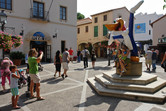 PortAventura entrance. Universal Studios' Woody Woodpecker is still here!