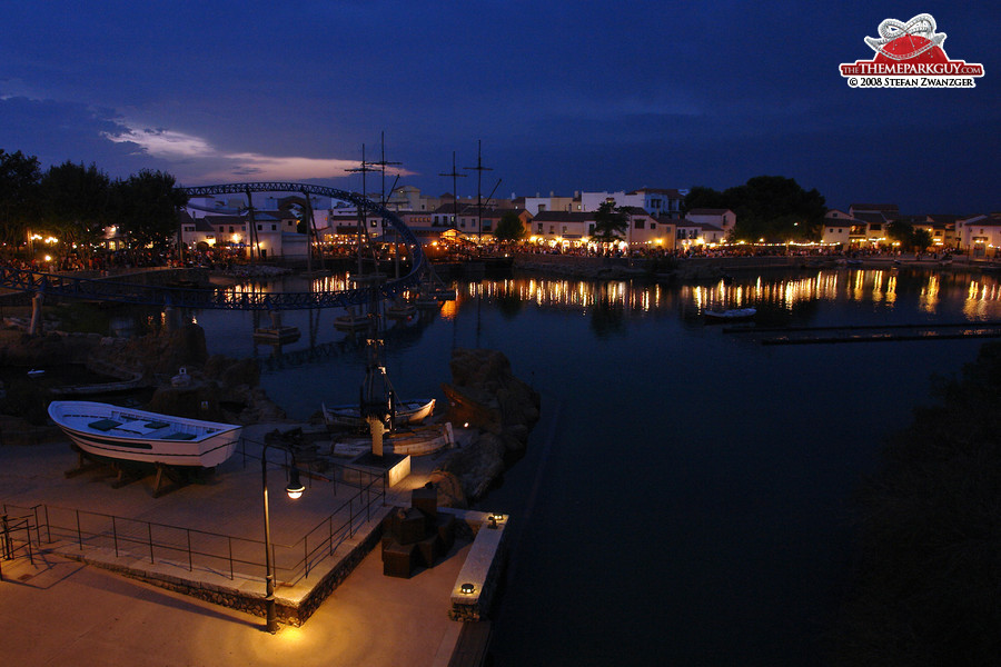 PortAventura in the evening