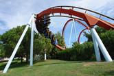 Coastering through well-manicured landscape