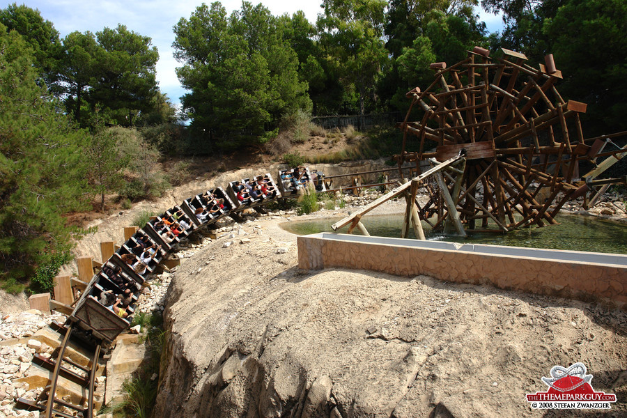 Mine train in action