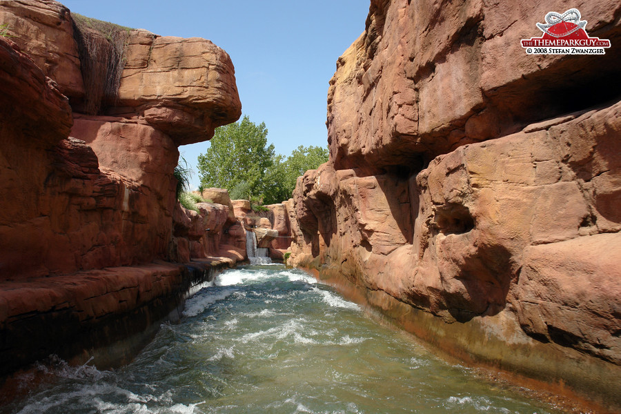 River rapids ride POV