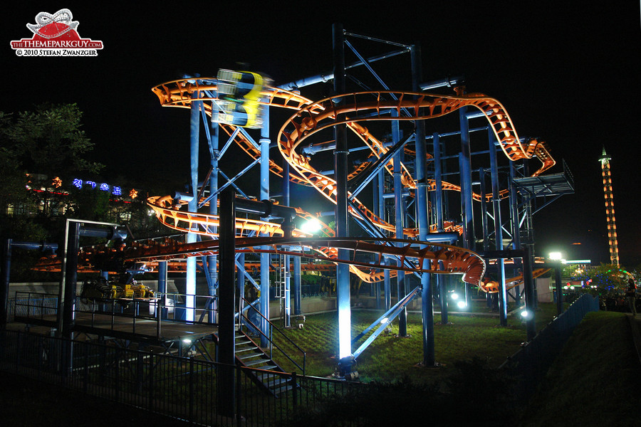 Kaeson fun fair's brand new roller coaster