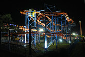 Kaeson fun fair's brand new roller coaster
