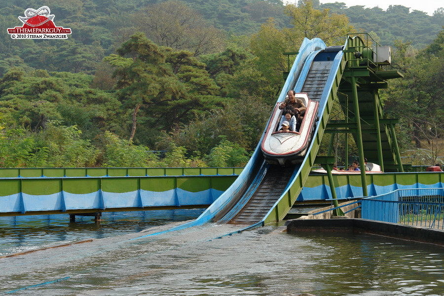 North Korean flume ride