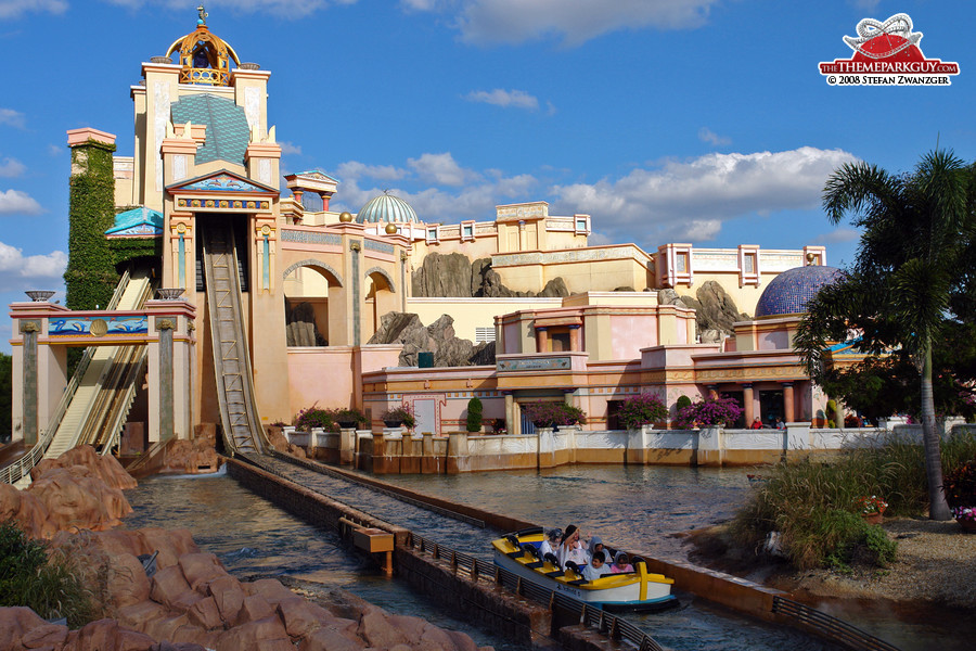 Journey to Atlantis water ride