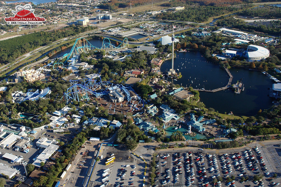 SeaWorld Orlando aerial view