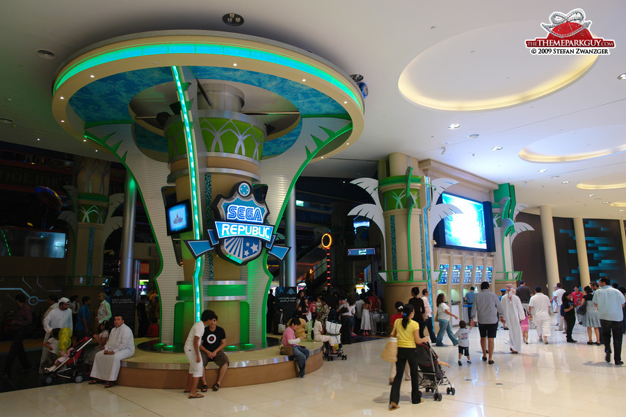 Sega Republic indoor theme park inside Dubai Mall