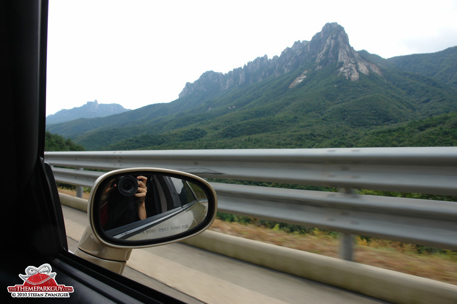 Approaching South Korea's eastern coast