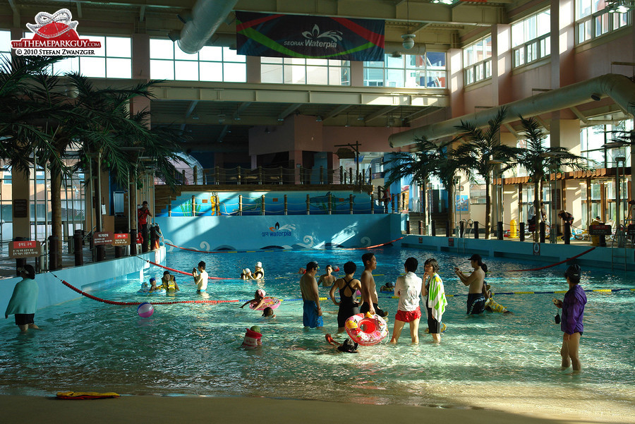 Indoor pools - there is no further slide in the park!