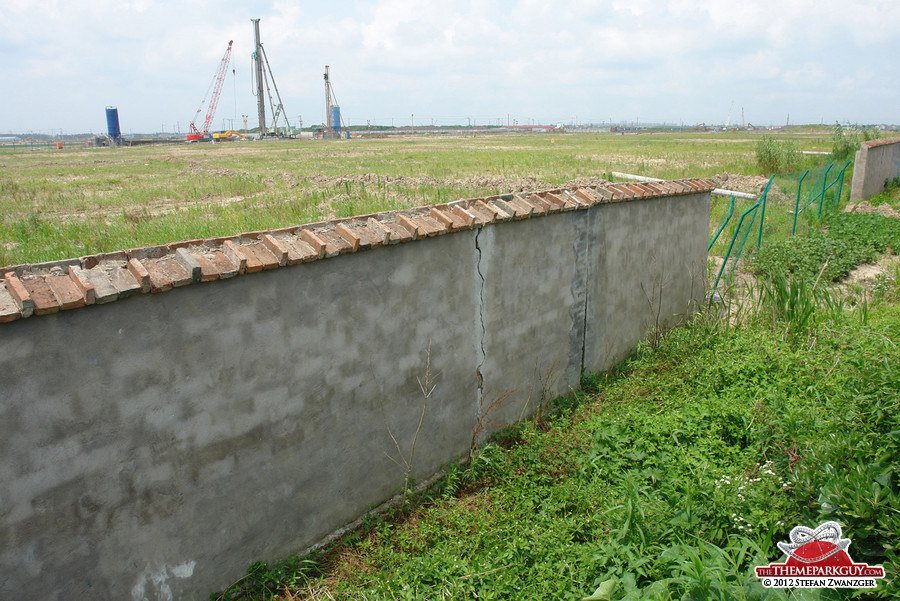 Shanghai Disneyland site, June 2012