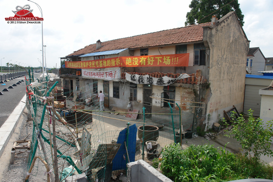 This house owner wasn't happy with the relocation package offered