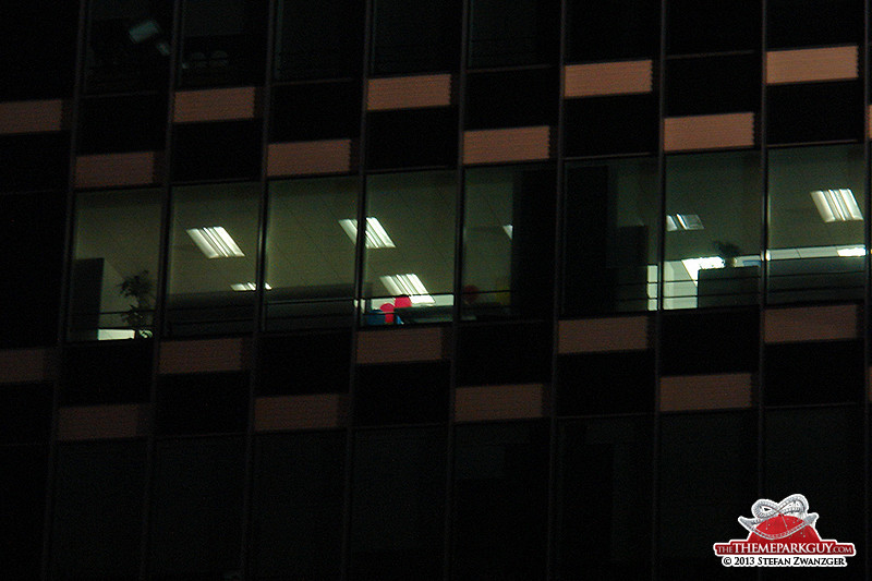 Balloons in the office and light at night, that's a good sign!