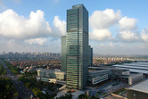 The Shanghai Disney city office resides inside this skyscraper