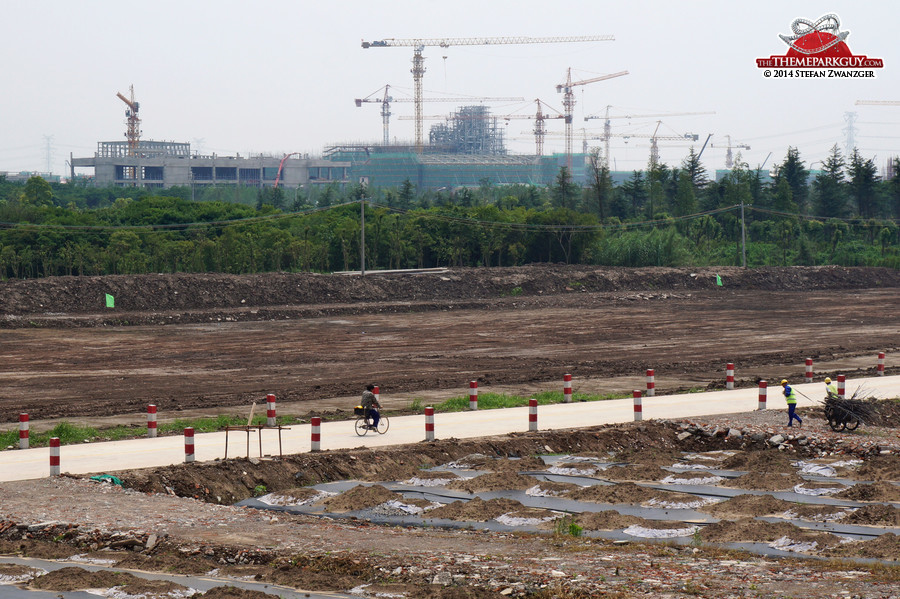 Rapid transformation (and 'Roaring Rapids' construction in the background)