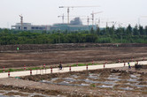 Rapid transformation (and 'Roaring Rapids' construction in the background)