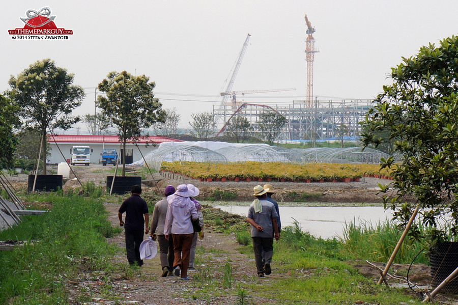 Farmers with Tron coaster