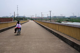 View from the bridge behind Fan's shop, just north of Shanghai Disneyland