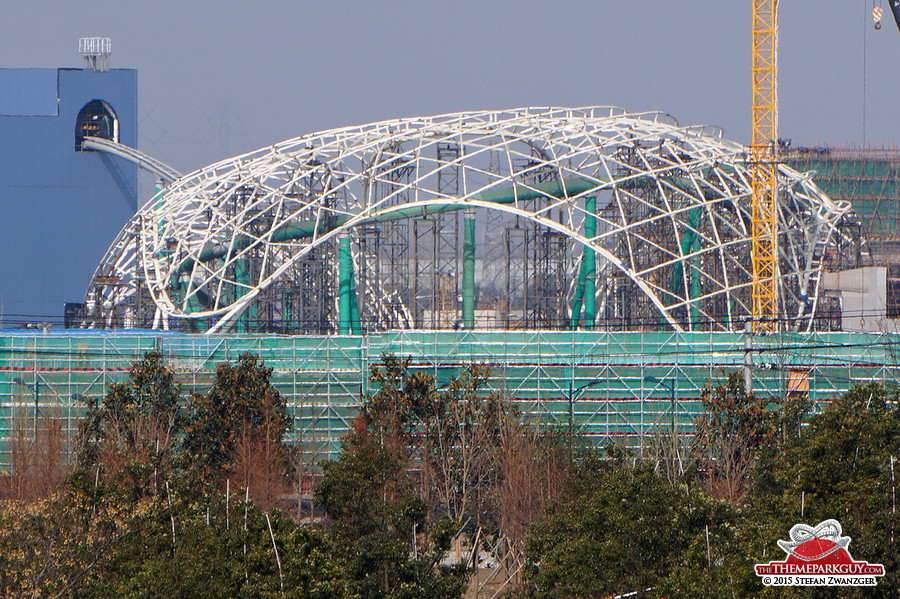 Tron coaster close-up