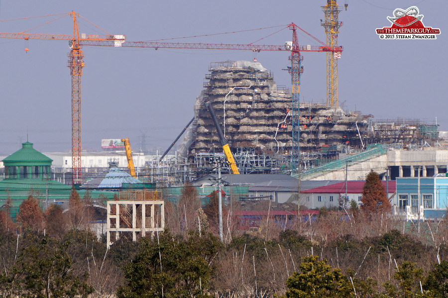 Roaring Rapids under construction